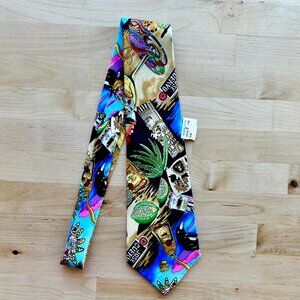 Nicole Miller 1994 Jose Cuervo 100% Silk Necktie